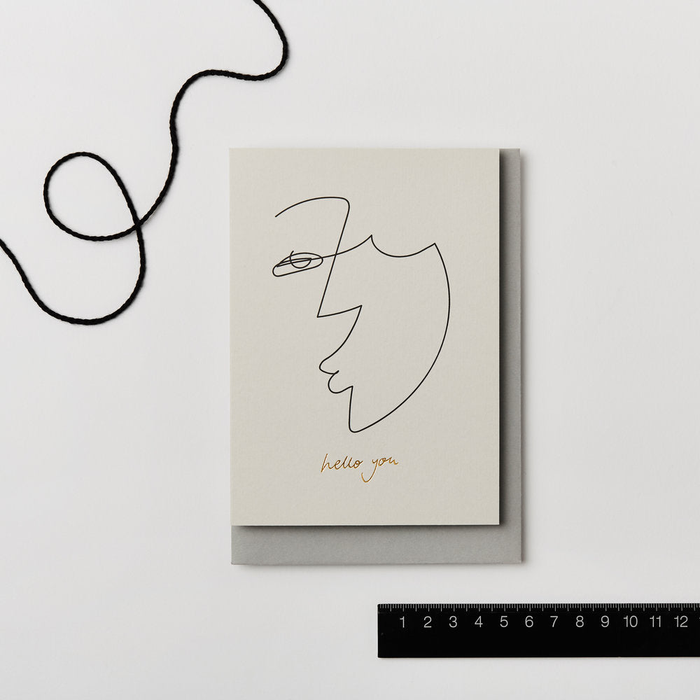 Hello You Abstract - Greeting Card Kinshipped
