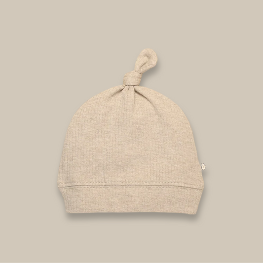 Comfy Baby Beanie - Heather Oat
