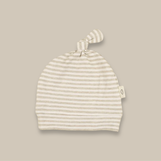 Comfy Baby Beanie - Heather Striped