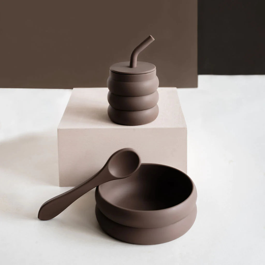 The Breakfast Set - Silicone Cup, Bowl and Spoon