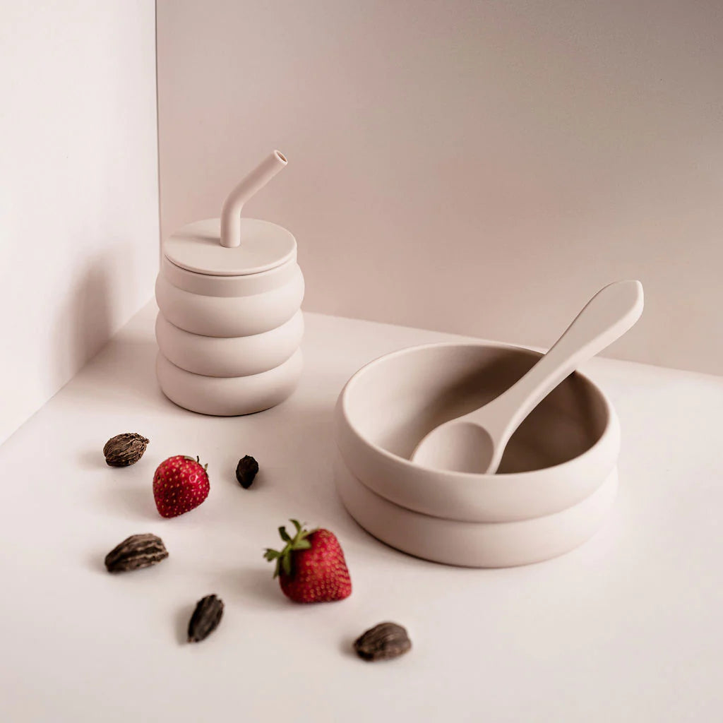 The Breakfast Set - Silicone Cup, Bowl and Spoon