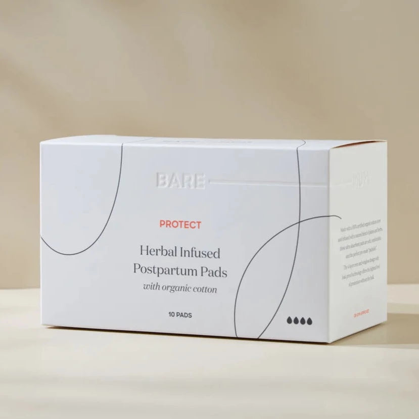 Herbal Infused Postpartum Pads Bare Mum