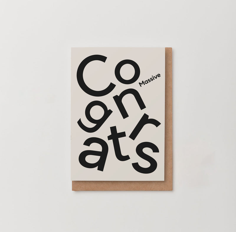 Massive Congrats - Greeting Card Kinshipped