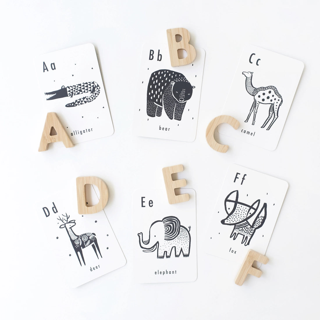 Animal Alphabet Learning Cards Wee Gallery