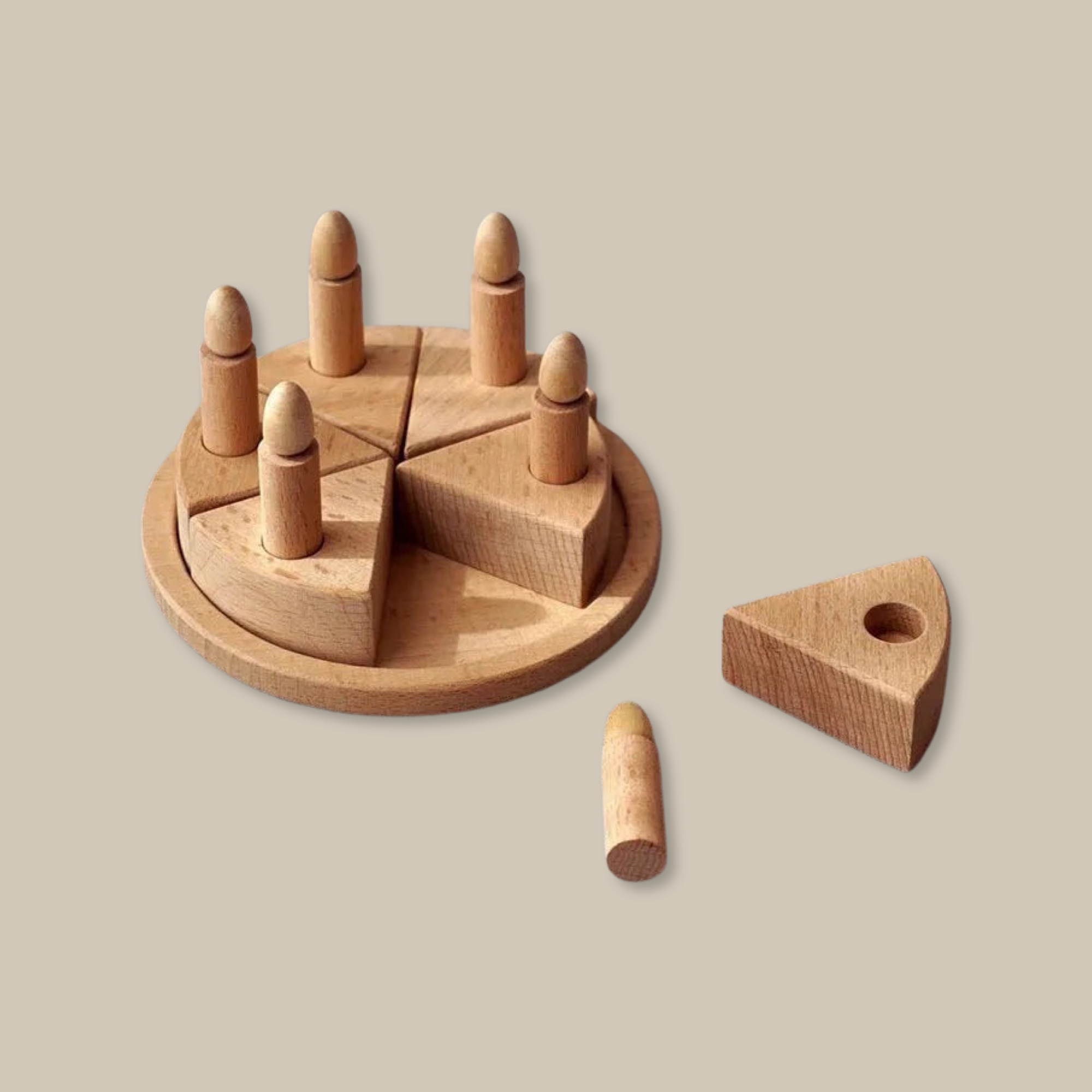 Wooden Birthday Cake mini minimalists