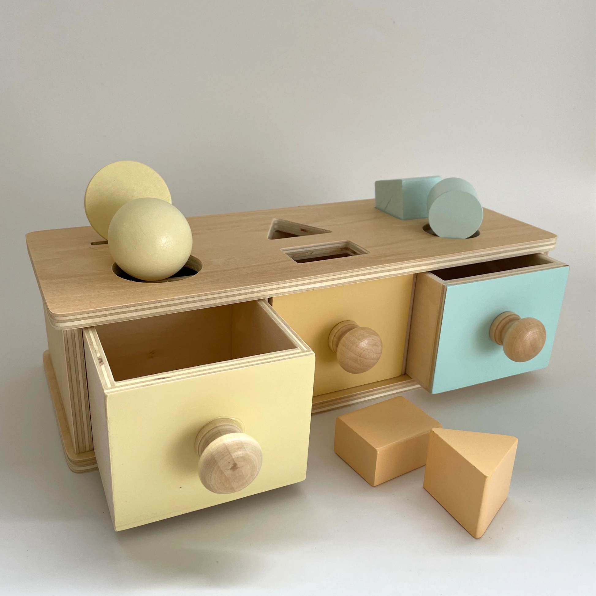 Montessori Shape Sorter Drawer mini minimalists