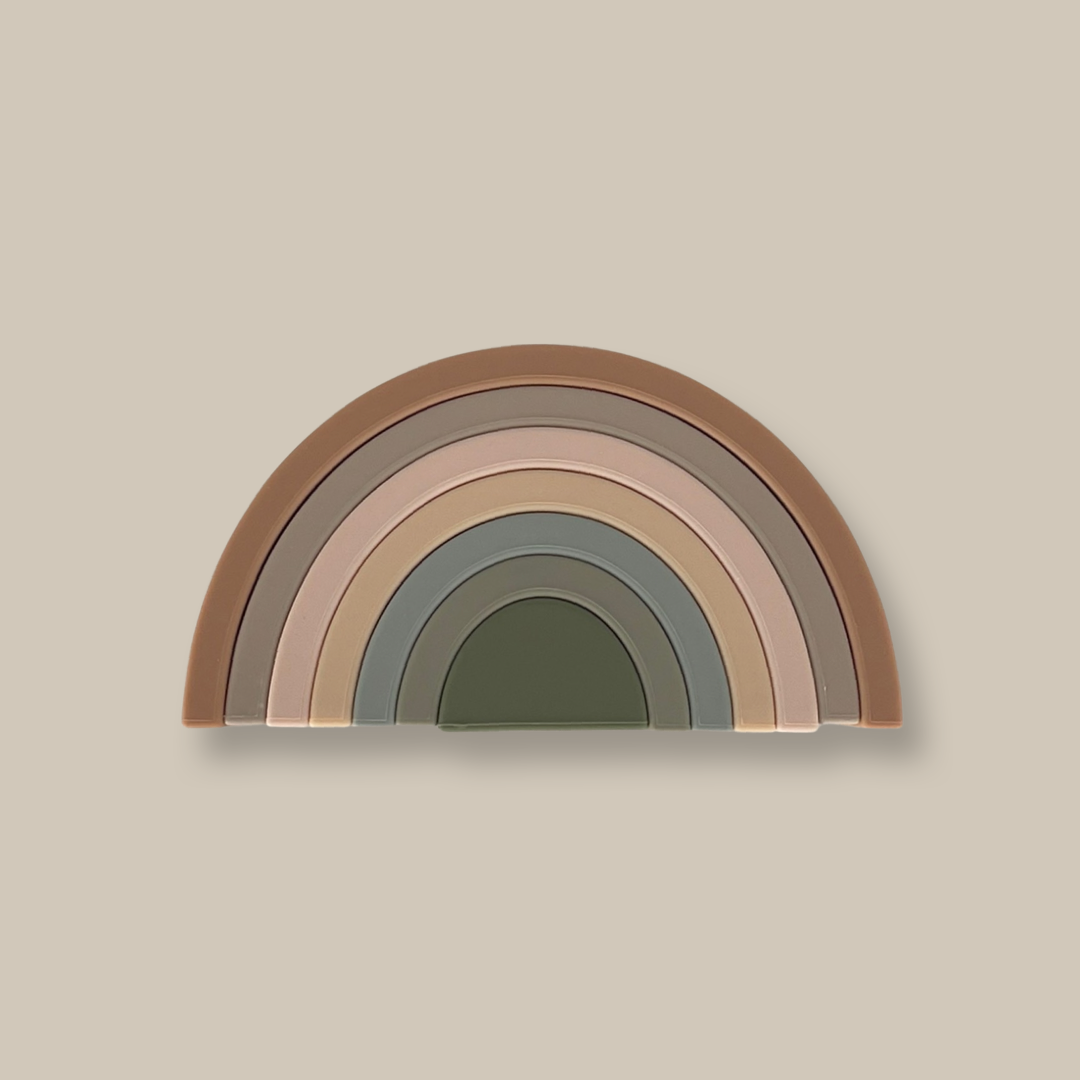 Silicone Rainbow Stacker mini minimalists