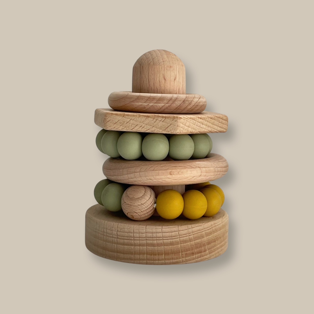 Wooden Stacking Ring Toy || mini minimalists